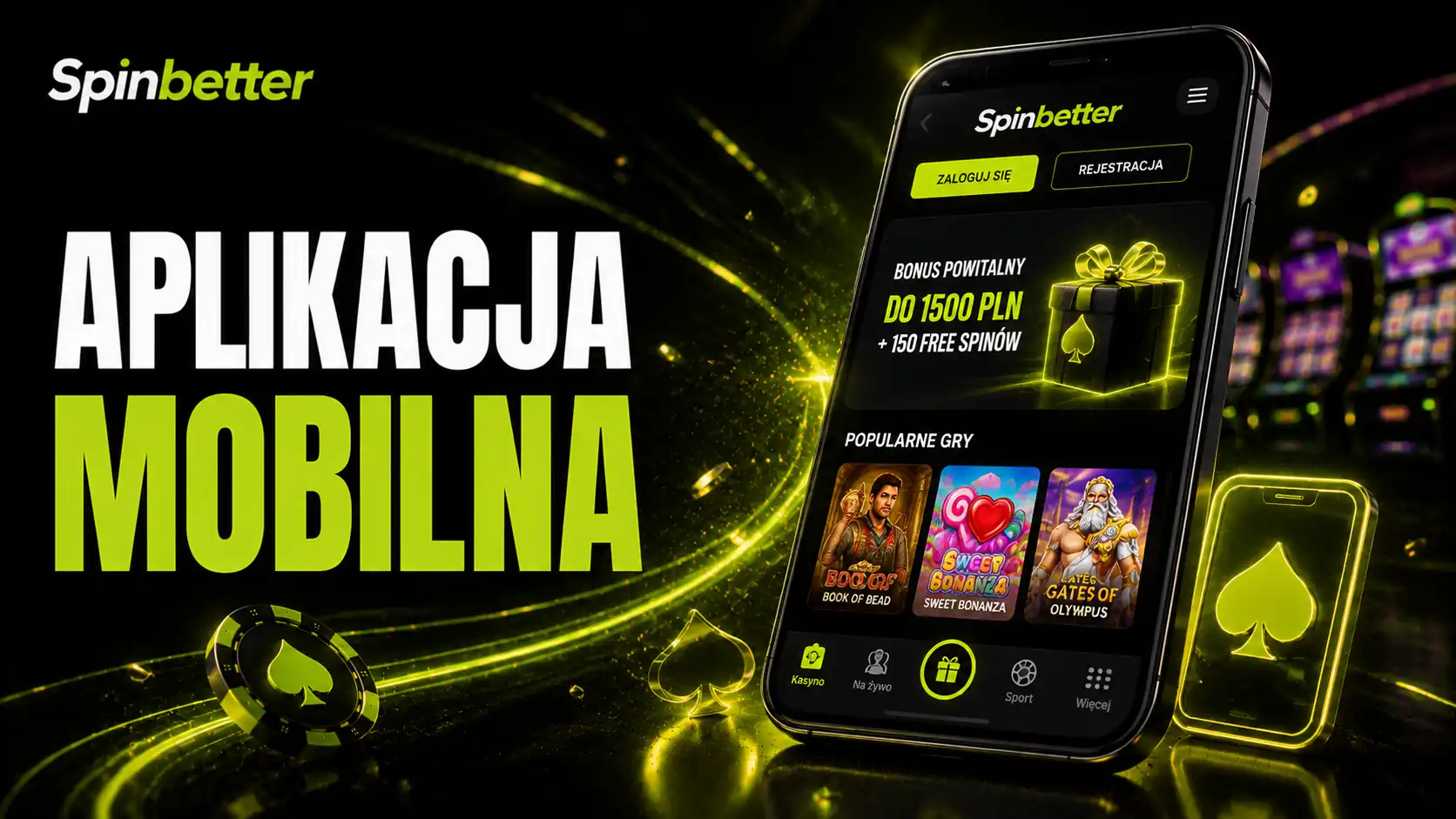 SpinBetter apk — aplikacja mobilna na telefonie